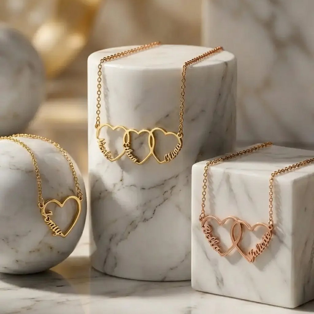 Personalized Heart & Name Necklace