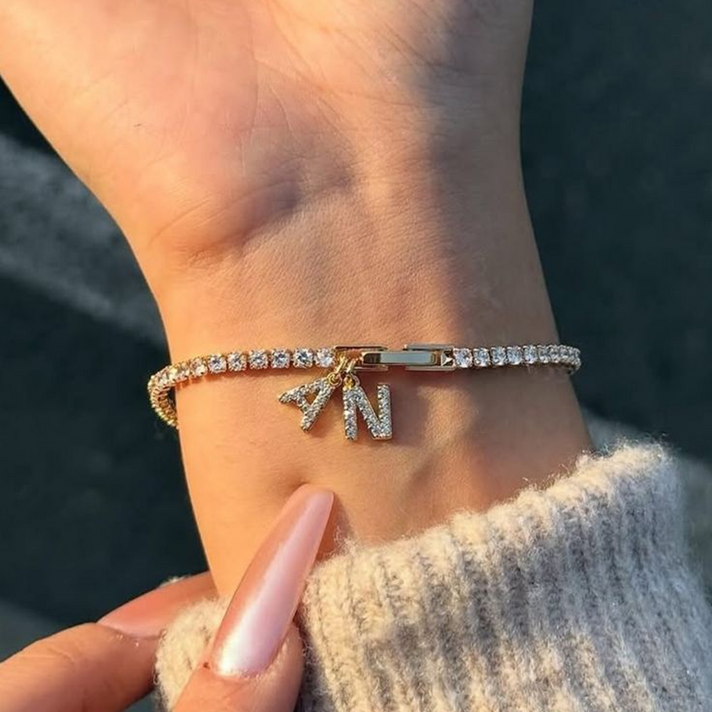 Pulsera Tennis de Inicial Personalizada