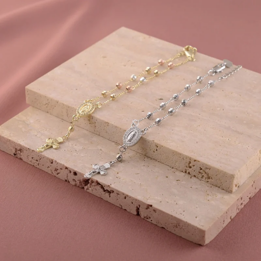 Pulsera Cruz Virgen María