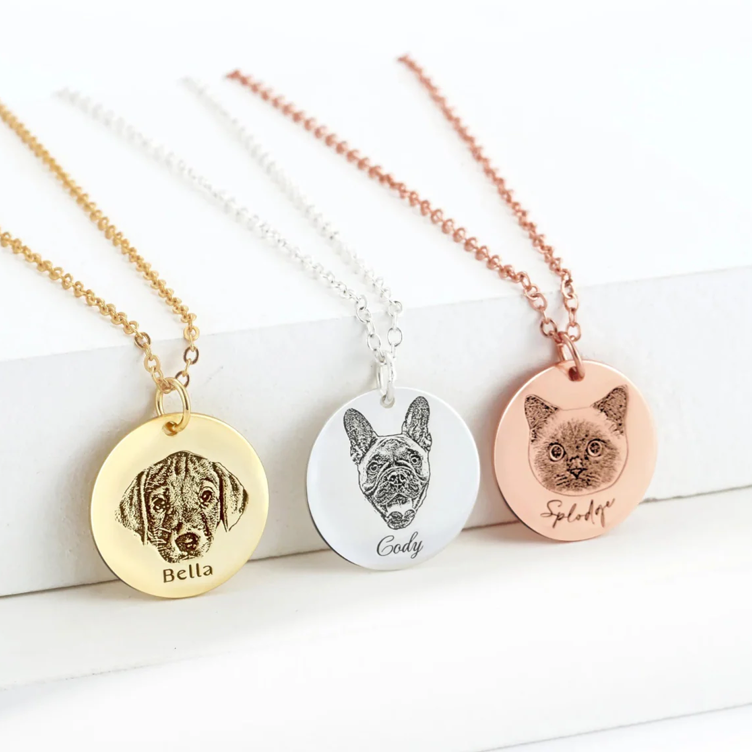 Custom Pet Portrait Necklace
