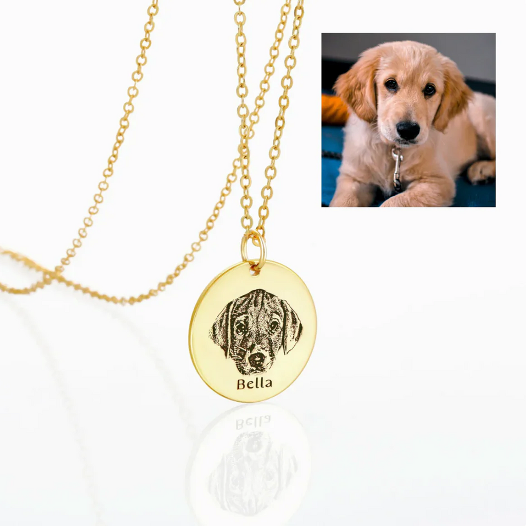 Custom Pet Portrait Necklace