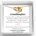 "To My Granddaughter" Interlock Necklace