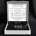 "To My Grandson" Engraved Bracelet