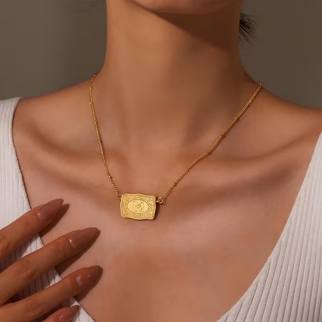 Rodeo Initial Charm Necklace