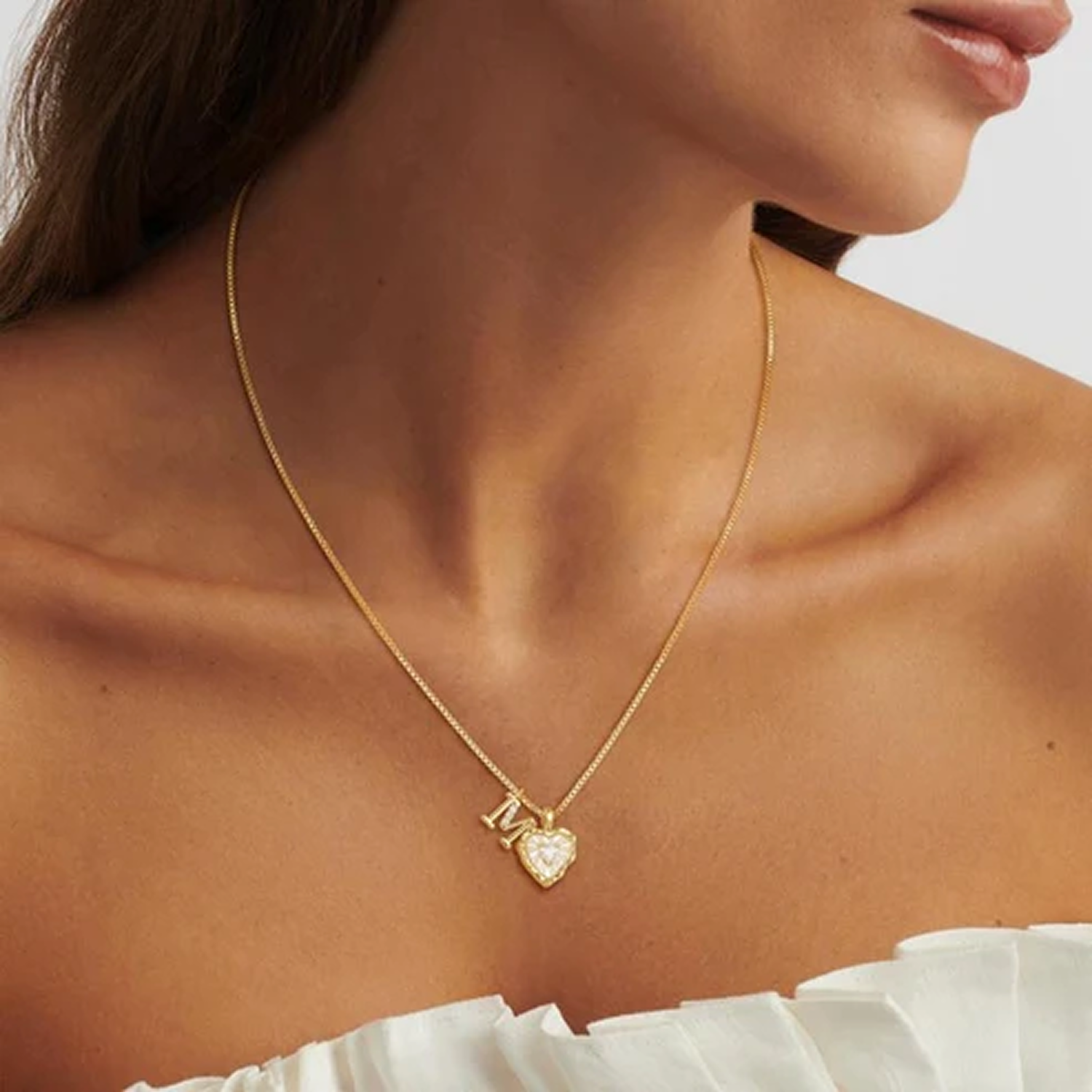Collar con Corazón e Inicial