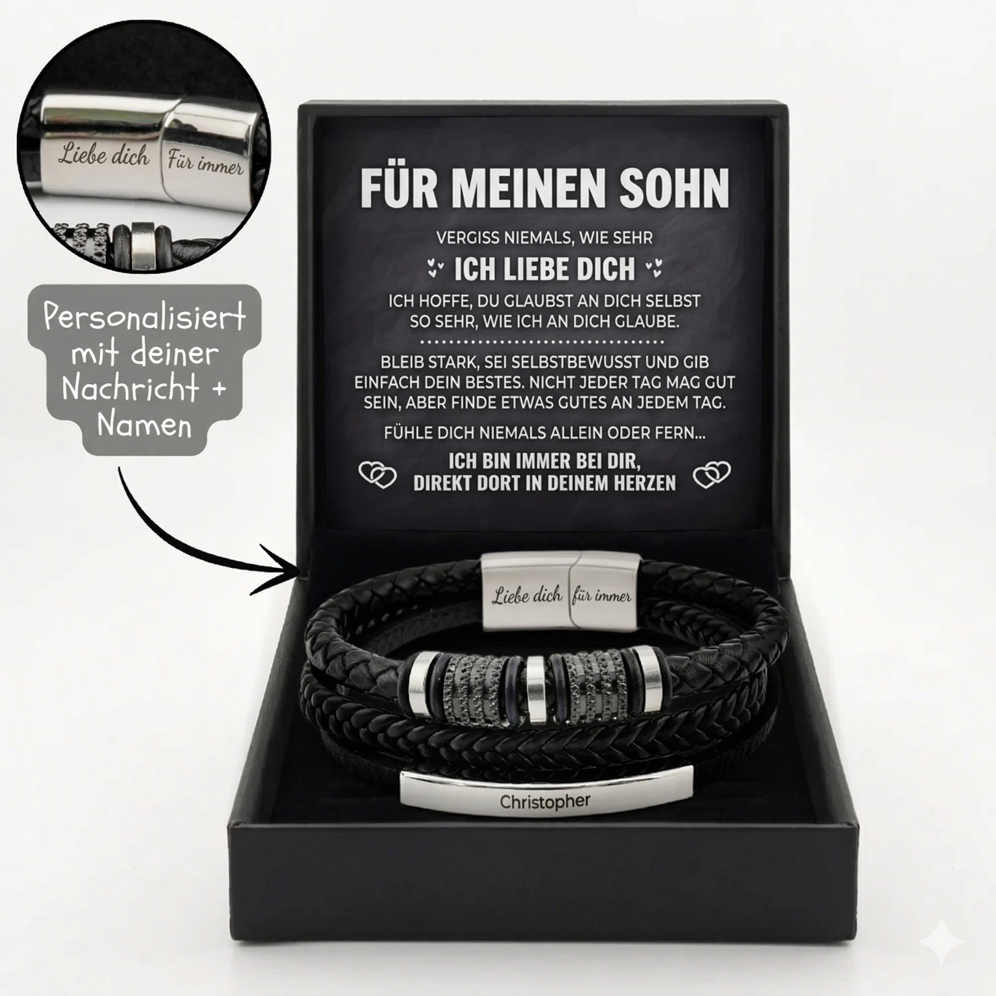 Für immer verbunden – Armband für den Sohn